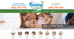 Desktop Screenshot of beyondcleanservices.com